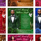 06 In Loving Memory Flyer Canva Editable Template, Memorial Remembrance Flyer, Rest In Peace, Forever In Our Memories, Digital Download - Editable Memorial Canva Template