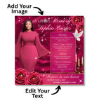 In Loving Memory Flyer Canva Editable Template, Memorial Remembrance Flyer, Rest In Peace, Forever In Our Memories, Digital Download - Editable Memorial Canva Template