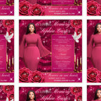 In Loving Memory Flyer Canva Editable Template, Memorial Remembrance Flyer, Rest In Peace, Forever In Our Memories, Digital Download - Editable Memorial Canva Template