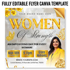 10 Womens Conference Flyers Bundle Template, Womens Day Flyers, Empowerment Event, Church Conference Flyer, Ministry Flyer, Instant Download - Editable Memorial Canva Template