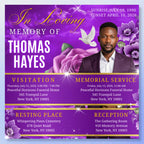 04 Memorial Funeral Invitation Flyer Canva Template Bundle, in loving memory templates, Funeral Invite Flyer Template, Rest in Peace Flyer - Editable Memorial Canva Template
