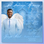 04 Memorial Funeral Invitation Flyer Canva Template Bundle, in loving memory templates, Funeral Invite Flyer Template, Rest in Peace Flyer - Editable Memorial Canva Template