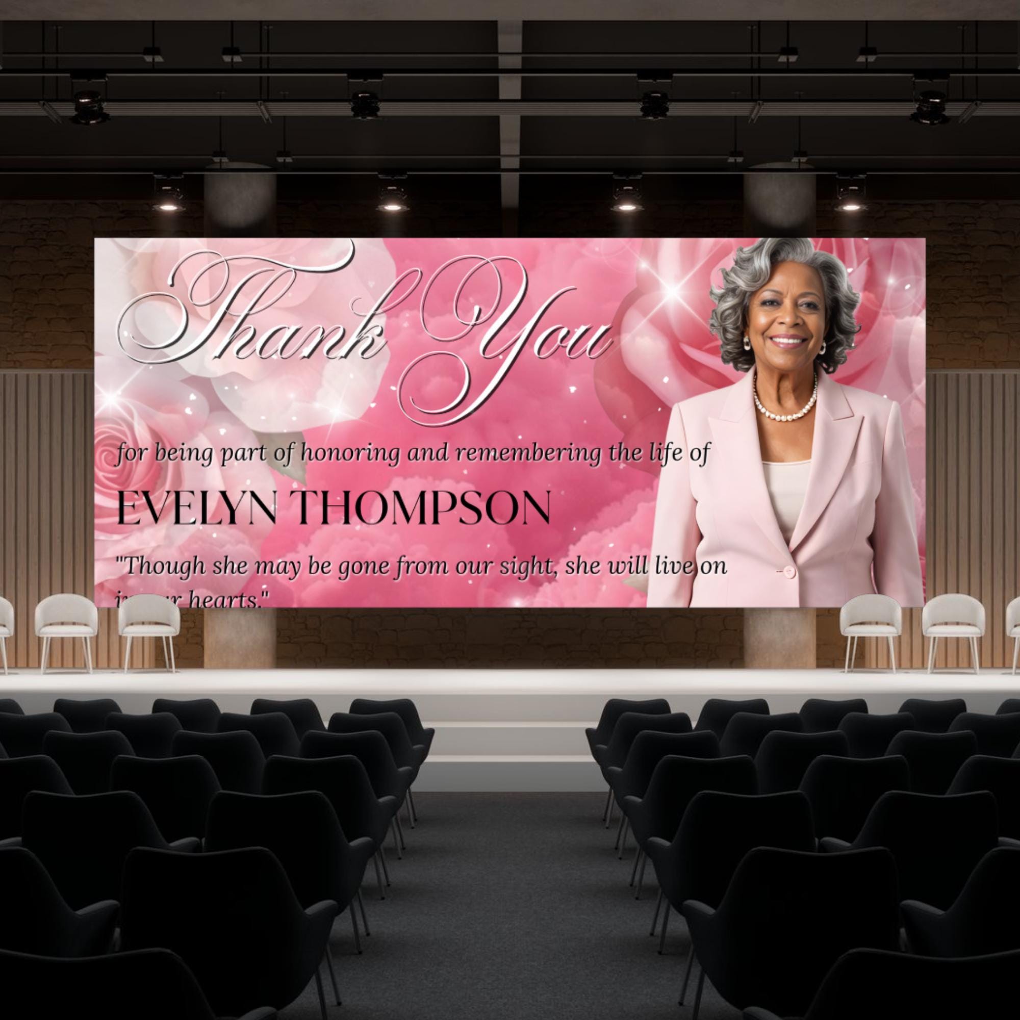 Pink Memorial Funeral Slideshow Canva Editable Template, In Loving Memory Template, Funeral Photo Slideshow, Digital Download - Editable Memorial Canva Template